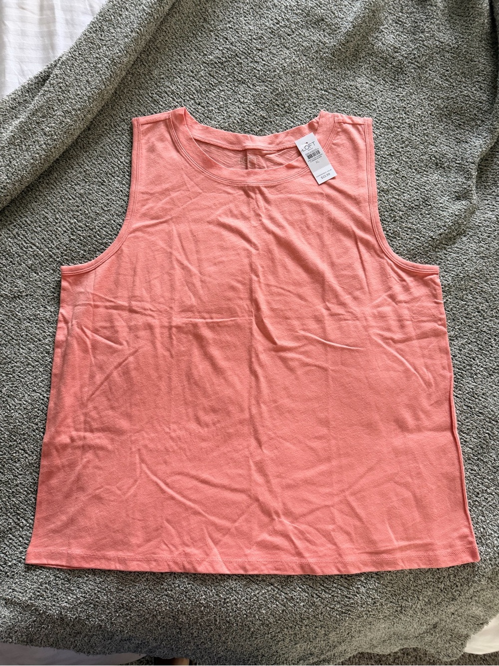 LOFT Coral Sleeveless Tank Top